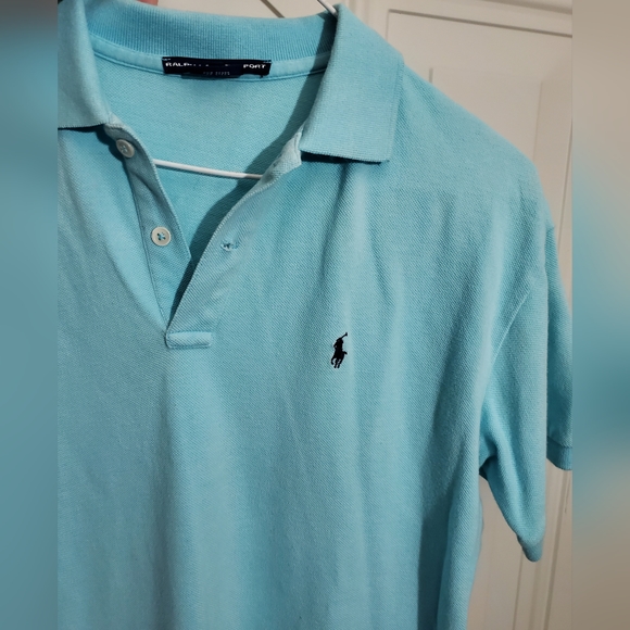 𝅺Polo Ralph Lauren Sport Polo Small Shirt Turquoise EUC - Picture 4 of 4